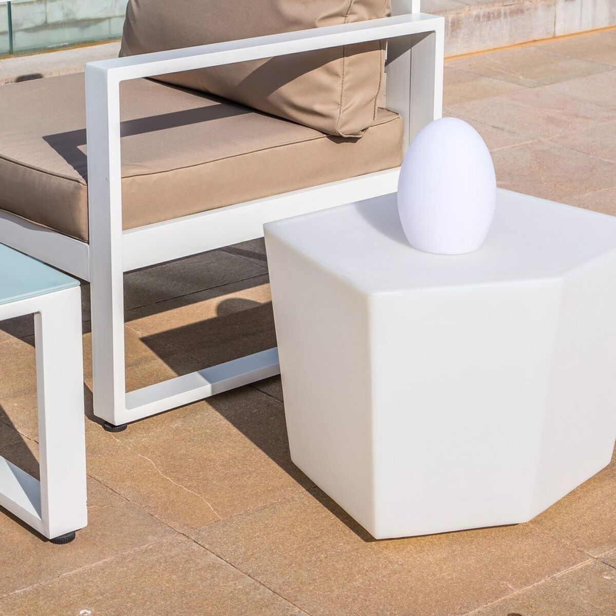 Sidobord Penta Vit Polyetylen 40 x 33 x 38,5 cm - 2