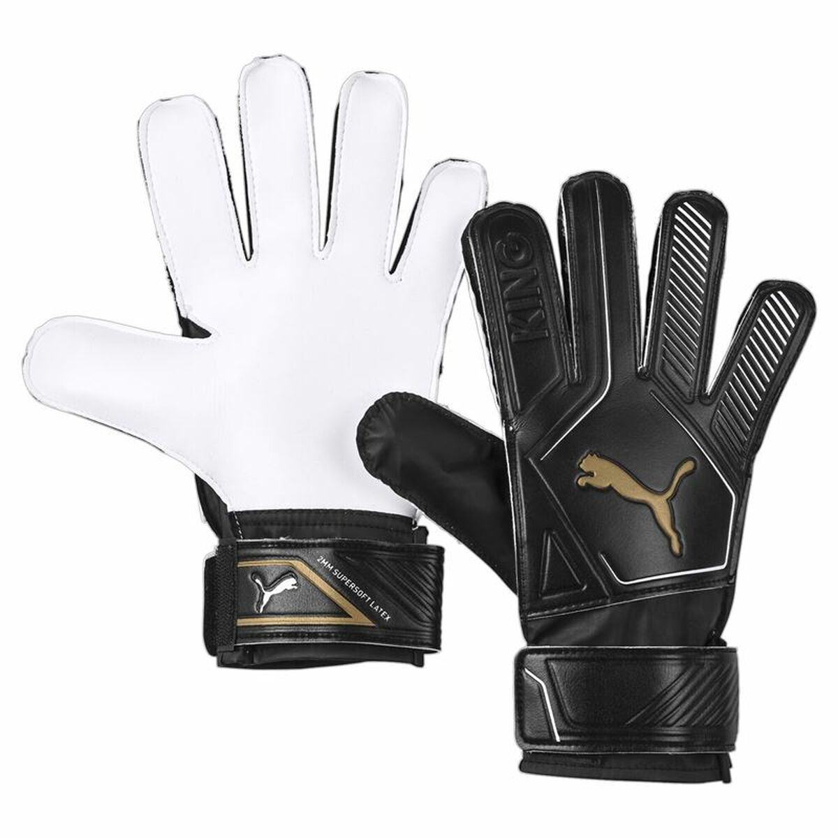 Målvaktshandskar för barn Puma King 4 Svart