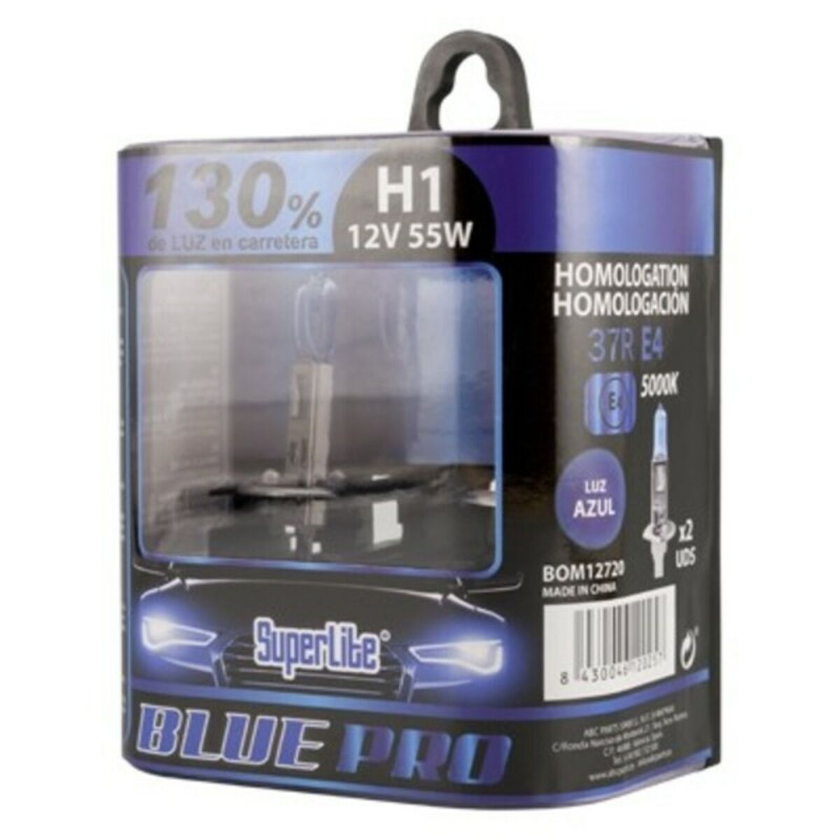 Glödlampa för bil Superlite BOM12720 H1 12V 55W 5000K - 5