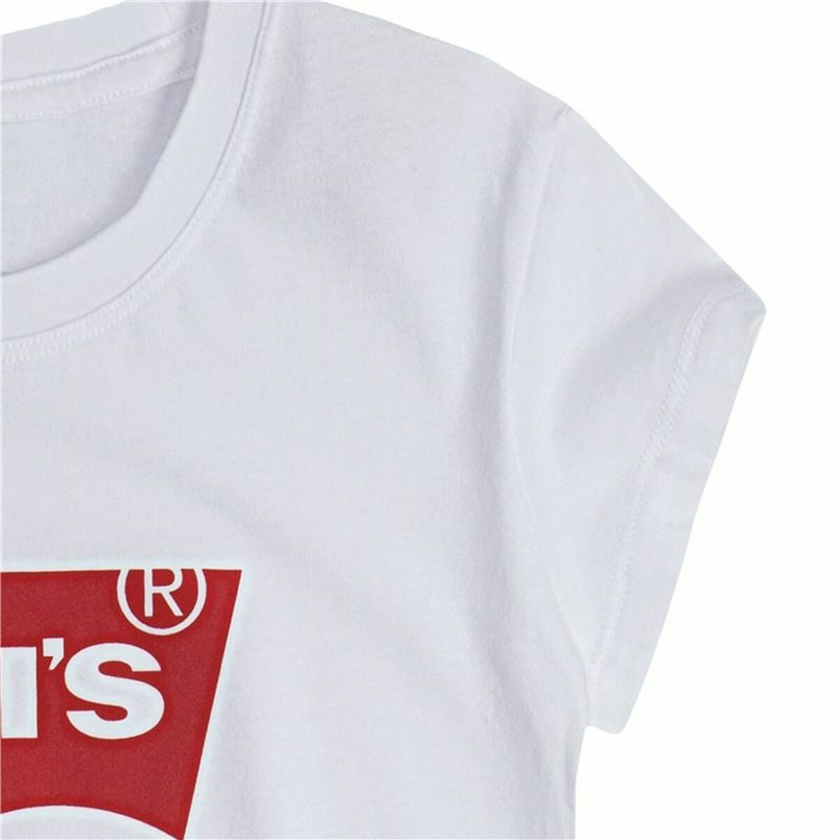 Barn T-shirt med kortärm Levi's Batwing Logo Vit - 14
