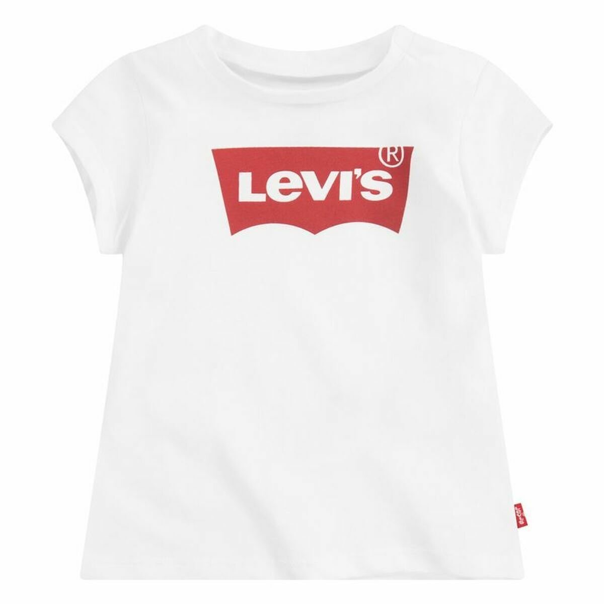 Barn T-shirt med kortärm Levi's Batwing Logo Vit - 11
