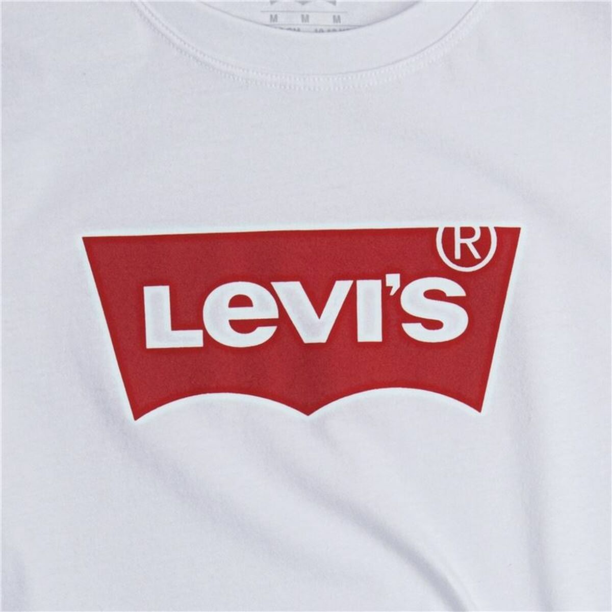 Barn T-shirt med kortärm Levi's Batwing Logo Vit - 15