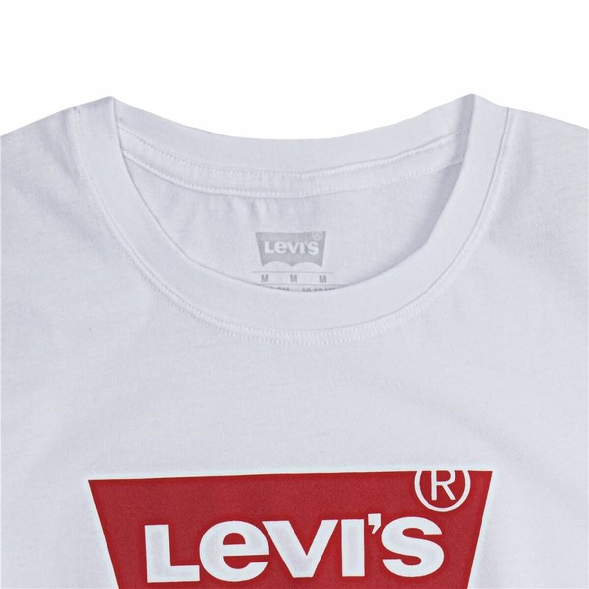 Barn T-shirt med kortärm Levi's Batwing Logo Vit - 5