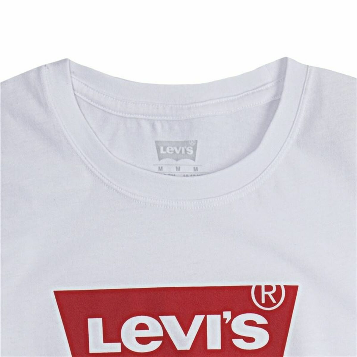 Barn T-shirt med kortärm Levi's Batwing Logo Vit - 13