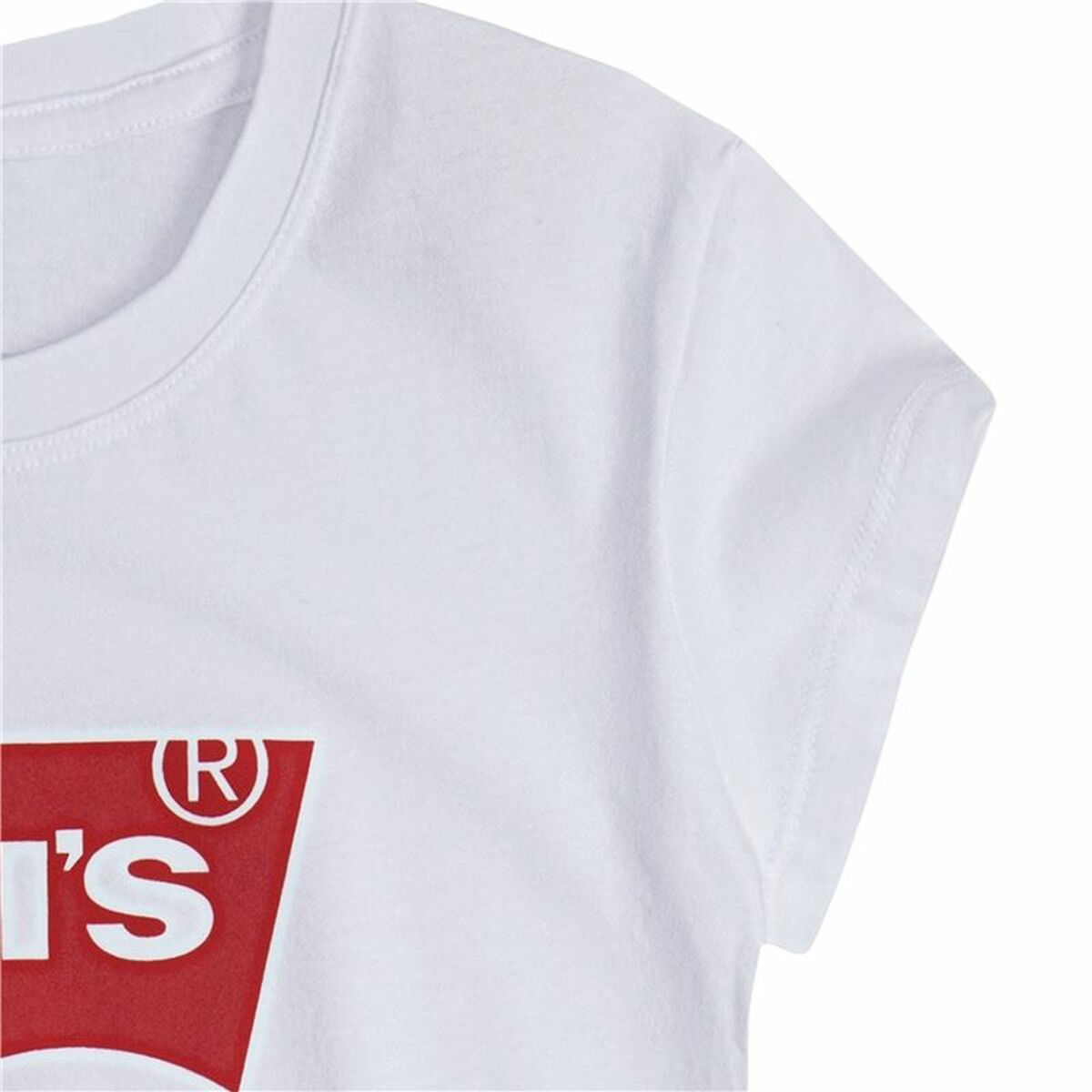 Barn T-shirt med kortärm Levi's Batwing Logo Vit - 4