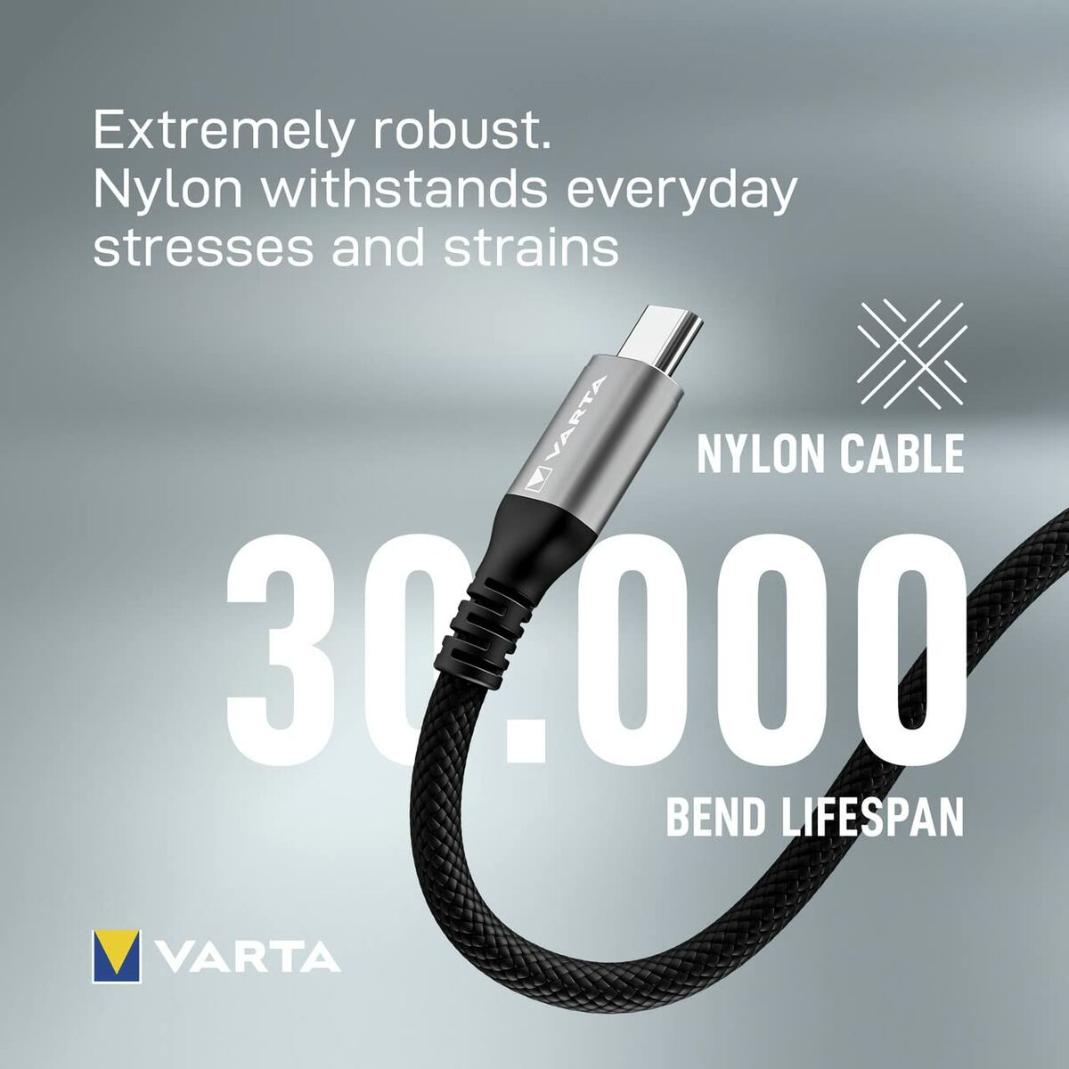 USB-C-kabel Varta 2 m Svart - 8