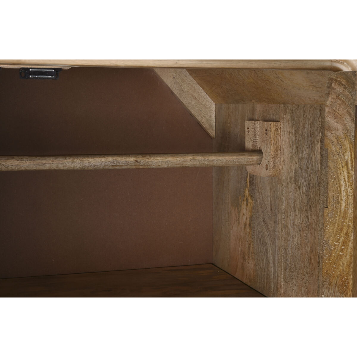 Skåp Home ESPRIT Naturell Trä Rattan 100 x 55 x 190 cm - 5