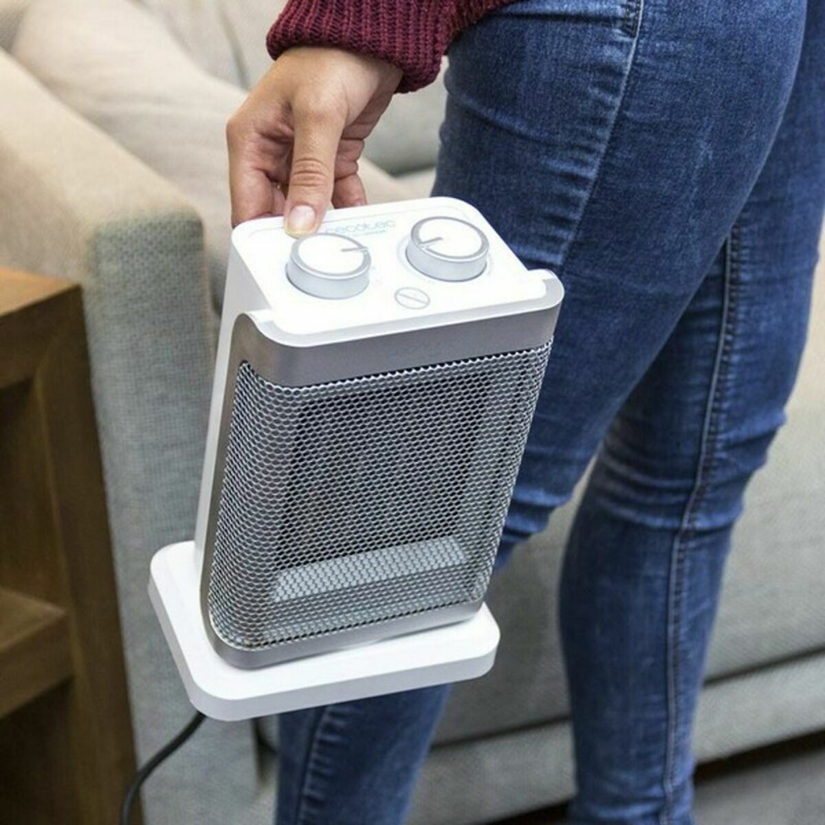 Elektriskt keramiskt värmeelement Cecotec Vit 1500 W (Renoverade A) - 5