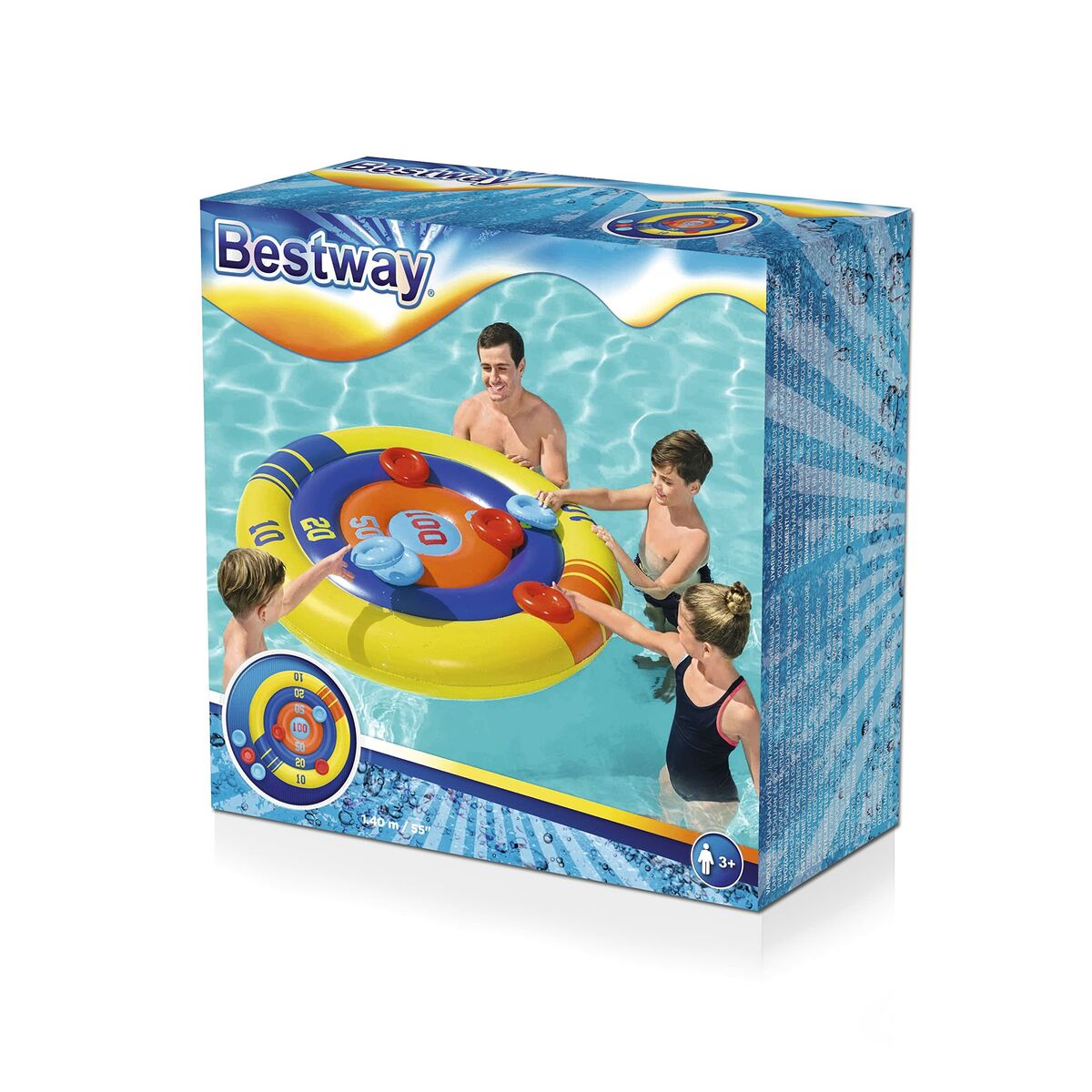 Bestway Flytande Kasta Uppblåsbar Skiva Spel D140 cm +3 År Pool 52566 - 14