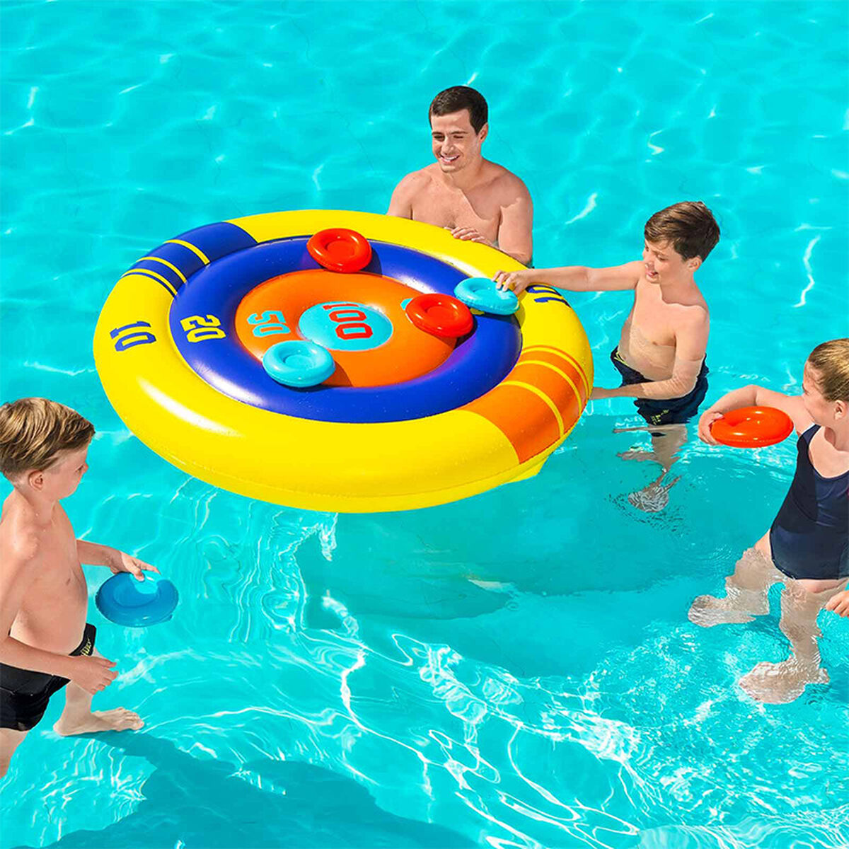 Bestway Flytande Kasta Uppblåsbar Skiva Spel D140 cm +3 År Pool 52566 - 10