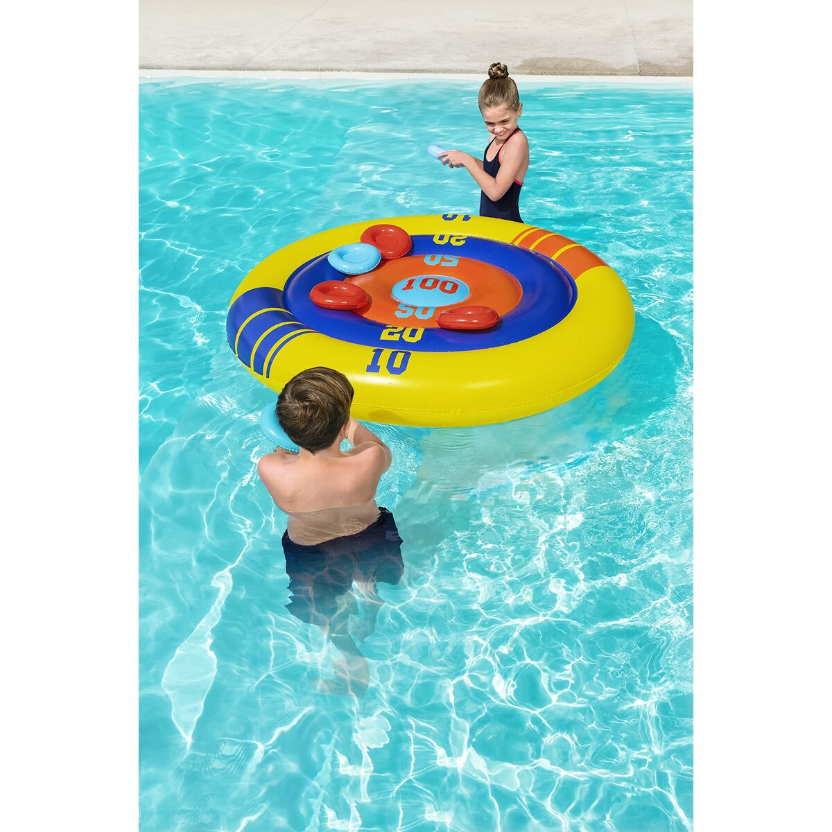 Bestway Flytande Kasta Uppblåsbar Skiva Spel D140 cm +3 År Pool 52566 - 13