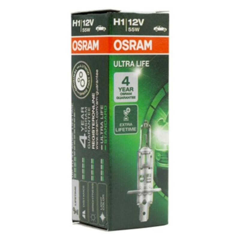 Glödlampa för bil Osram 64150ULT H1 12V 55W 3200K - 3