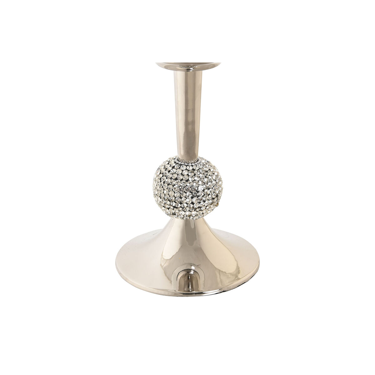 Ljusstakar DKD Home Decor 16 x 16 x 41 cm Silvrig Aluminium Akryl - 4
