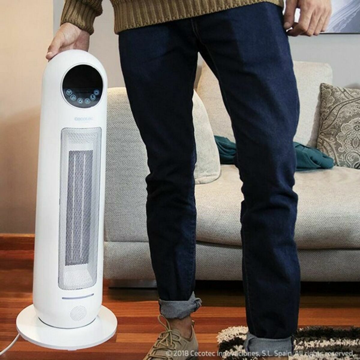 Elektriskt keramiskt värmeelement Cecotec Vit 2200 W (Renoverade C) - 4