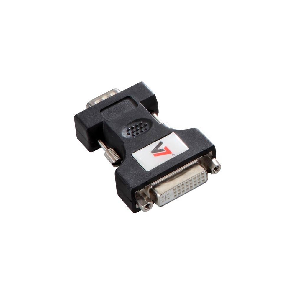 DVI-I till VGA Adapter V7 V7E2VGAMDVIIFADPTR2N Svart