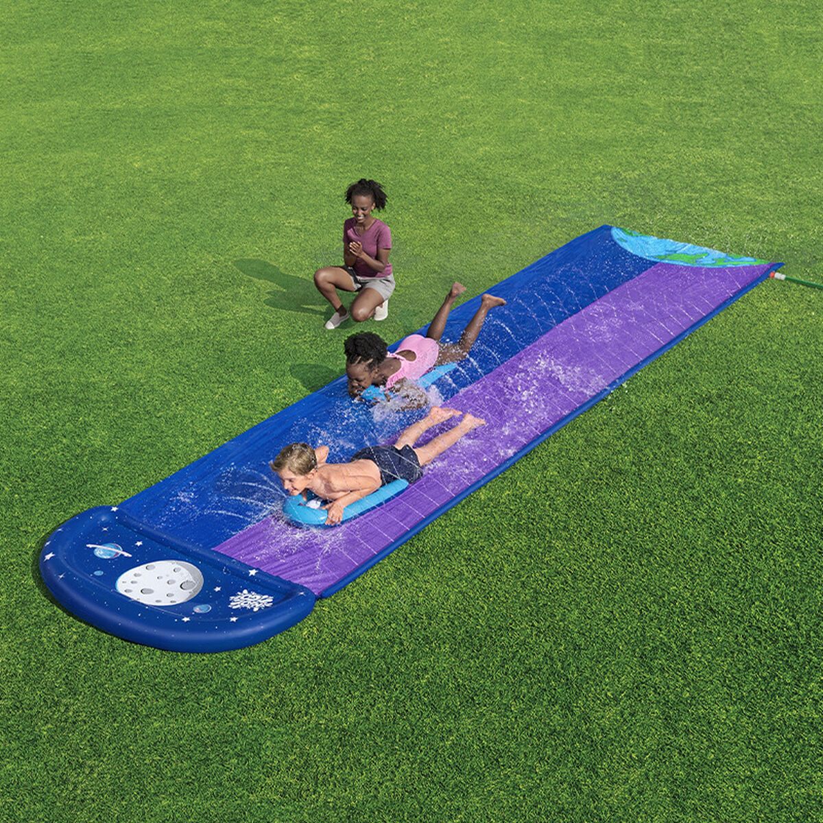 Bestway Glidbana med Dubbel Hoppkant 488x138 cm +3 År Trädgård 52364 - 10
