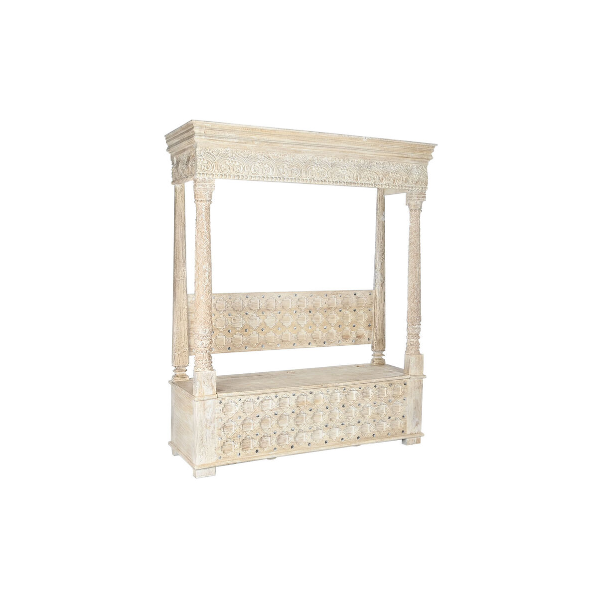 Bänk Home ESPRIT Naturell Mangoträ Indier 190 X 54 X 215 CM