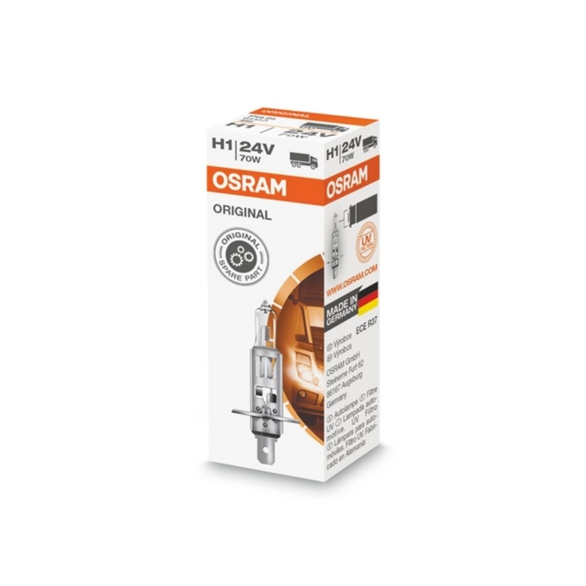 Glödlampa för bil Osram 64155.TP H1 24V 70W - 12