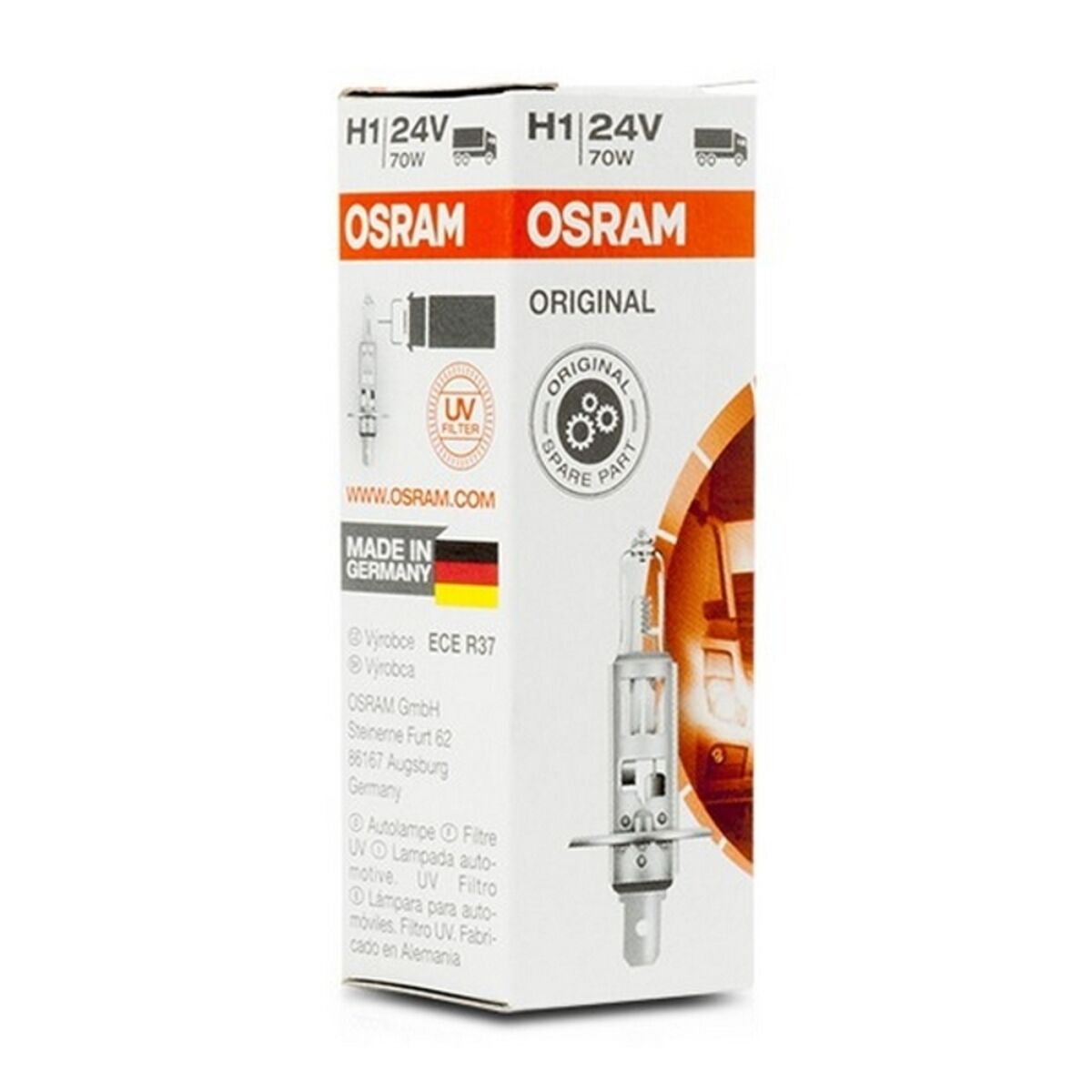 Glödlampa för bil Osram 64155.TP H1 24V 70W - 10