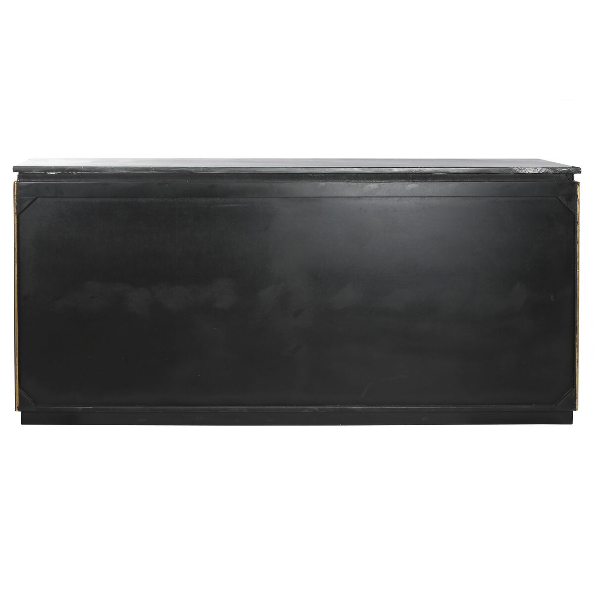 Skänk Home ESPRIT Svart Silvrig Mässing Marmor 180 x 40 x 85 cm 180 x 40 x 86 cm