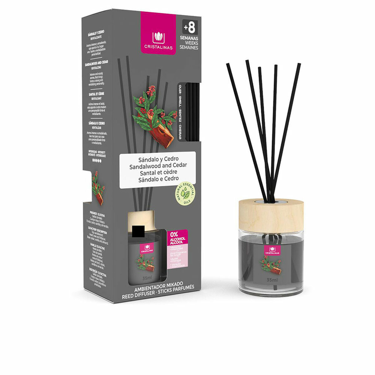 Parfympinnar Cristalinas Sandalo-Cedro 35 ml