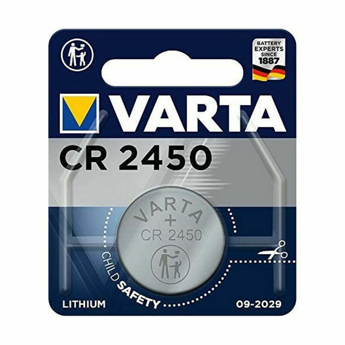 Knappcellsbatteri litium Varta CR2450 3 V CR2450 560 mAh 1.55 V - 5