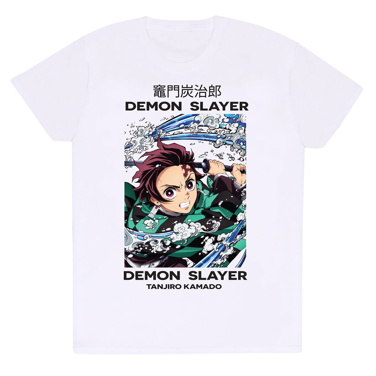 T-shirt med kortärm Demon Slayer Whirlpool Vit Unisex - 4