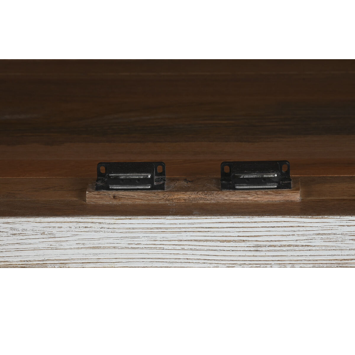 Skänk Home ESPRIT Vit Glas Mangoträ 175 x 45,2 x 105 cm - 6