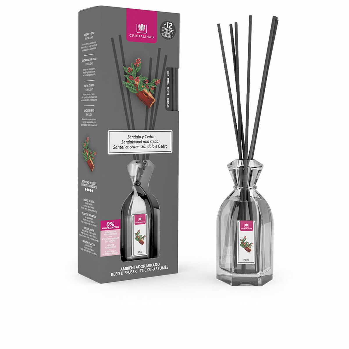 Parfympinnar Cristalinas Sandalo-Cedro 90 ml