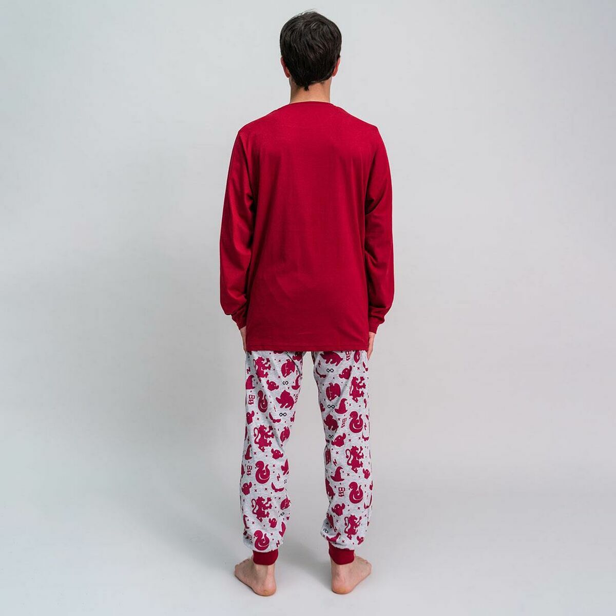 Pyjamas Harry Potter Röd (Vuxna) Män - 10