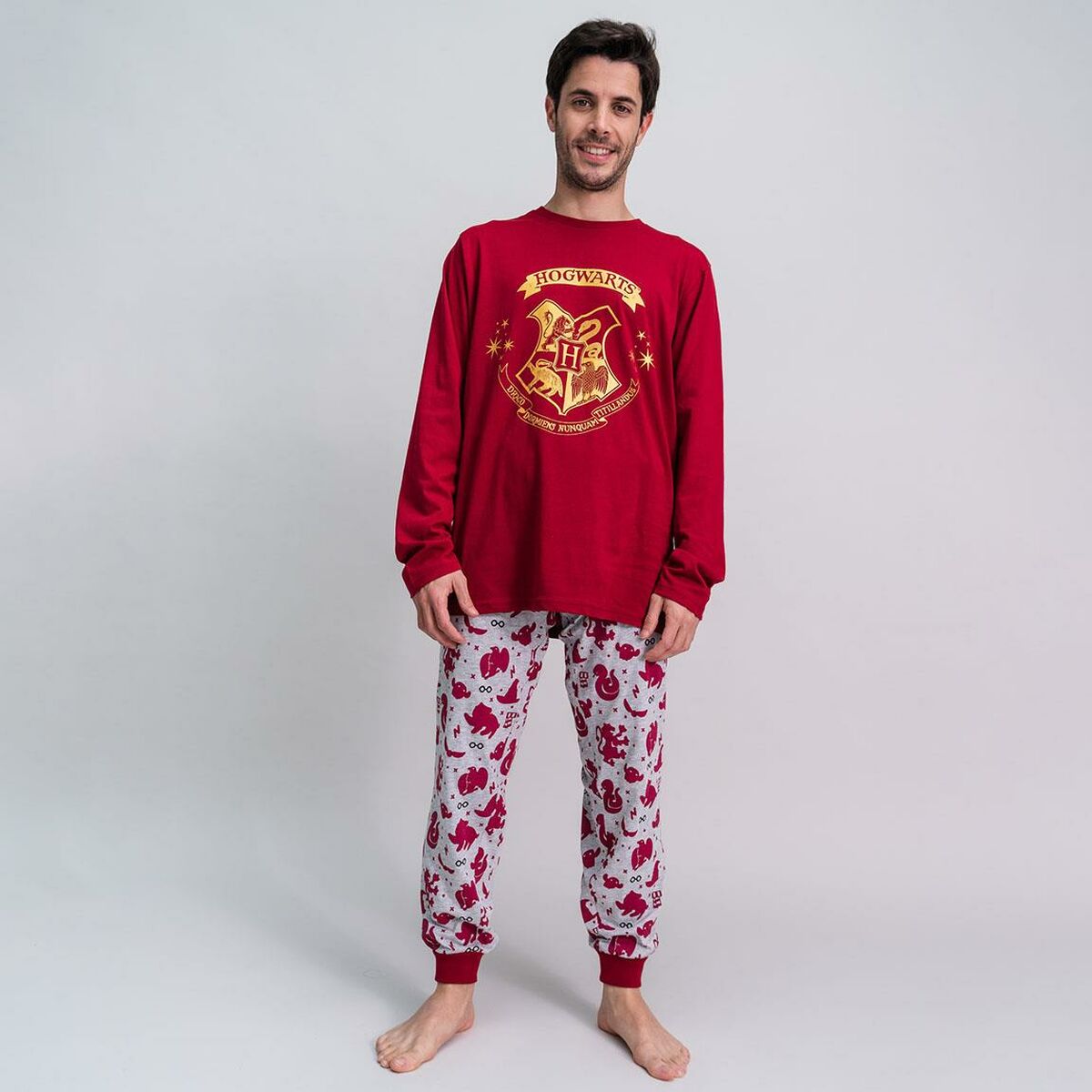 Pyjamas Harry Potter Röd (Vuxna) Män - 15