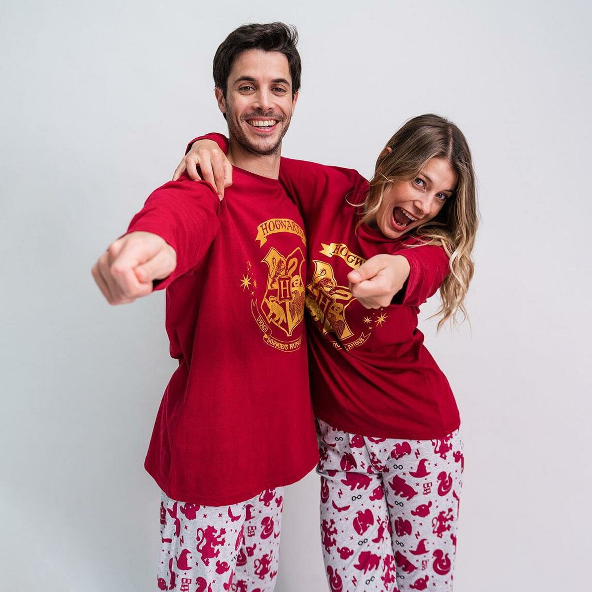 Pyjamas Harry Potter Röd (Vuxna) Män - 5