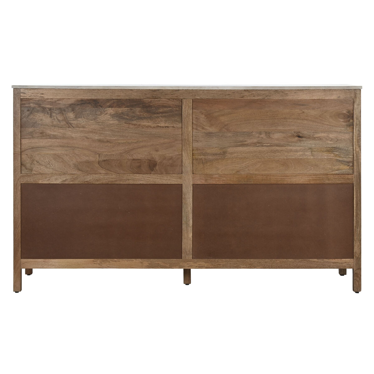 Skänk Home ESPRIT Naturell Glas Mangoträ 175 x 45,2 x 105 cm - 2
