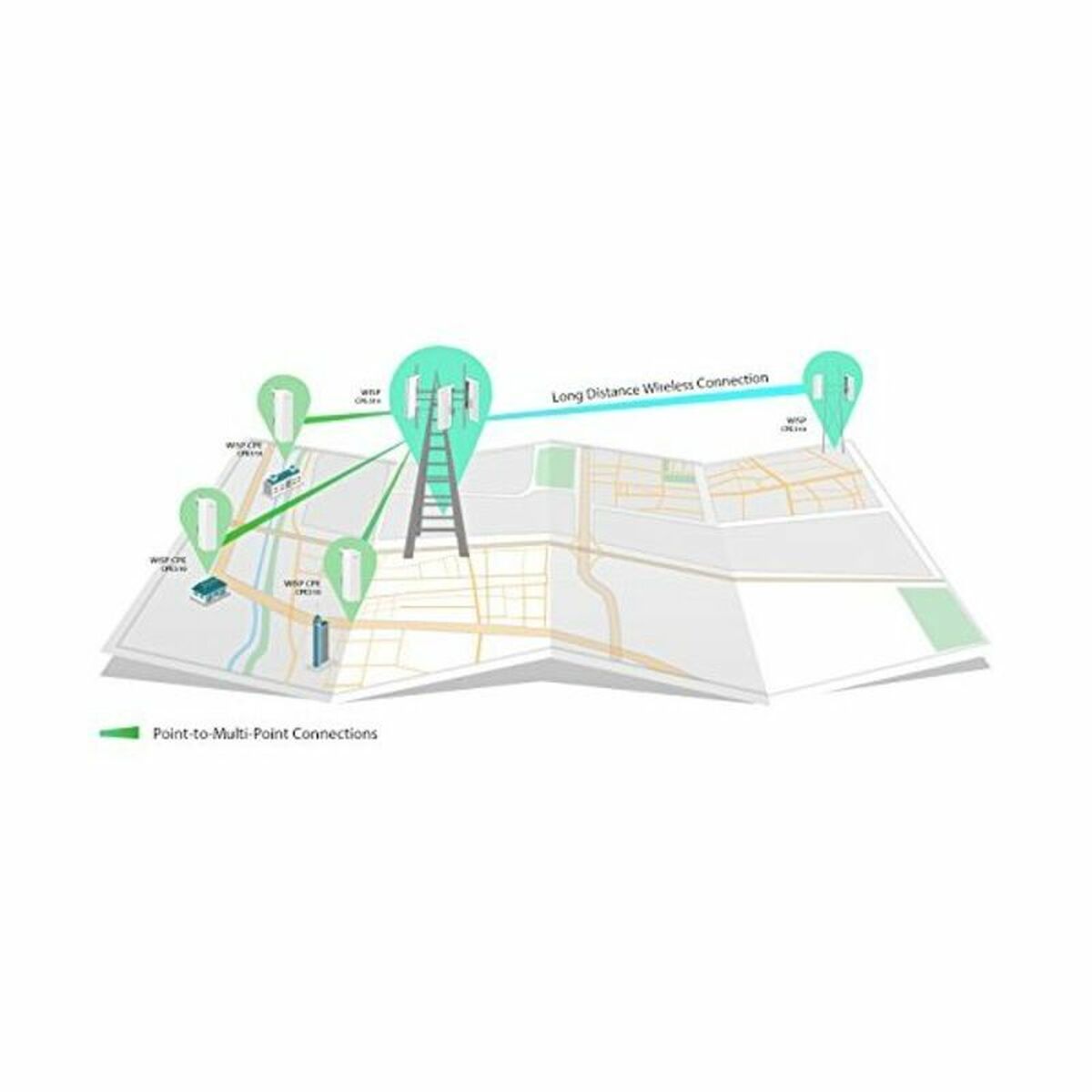 Anslutningspunkt TP-Link CPE510 WIFI 5 Ghz 300 Mbit/s IPX5 Vit - 4