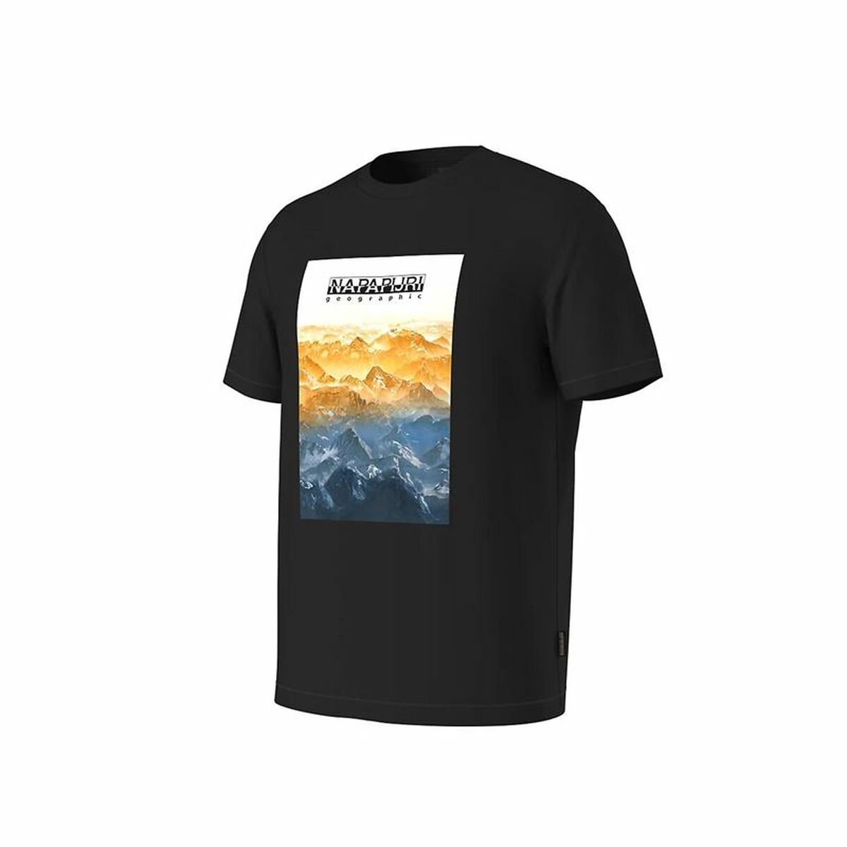 T-shirt med kortärm Herr Napapijri S-Rollin Ss Svart - 3
