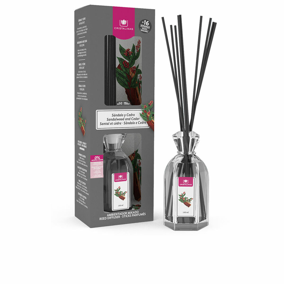 Parfympinnar Cristalinas Sandalo-Cedro 180 ml