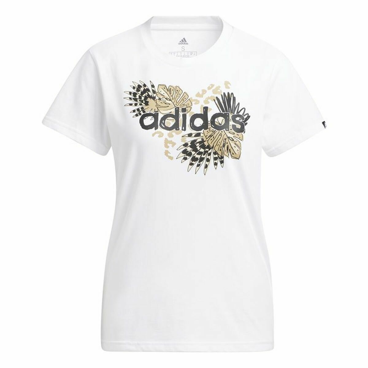 T-shirt med lång ärm Dam Adidas Print Graphic Vit - 5
