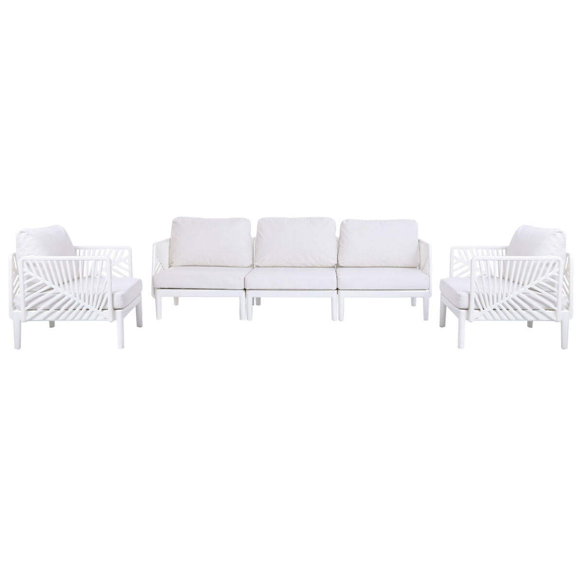 Trädgårdssoffa Home ESPRIT Kräm 222 X 74 X 70 CM