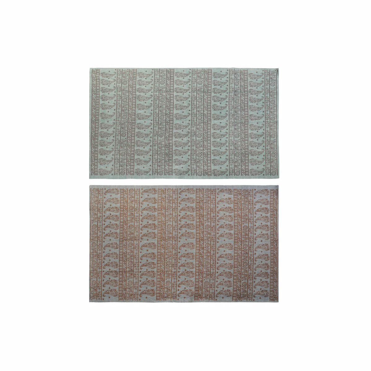 Matta DKD Home Decor 120 x 180 x 0,4 cm Blå Polyester Grön Arab (2 antal) - 4