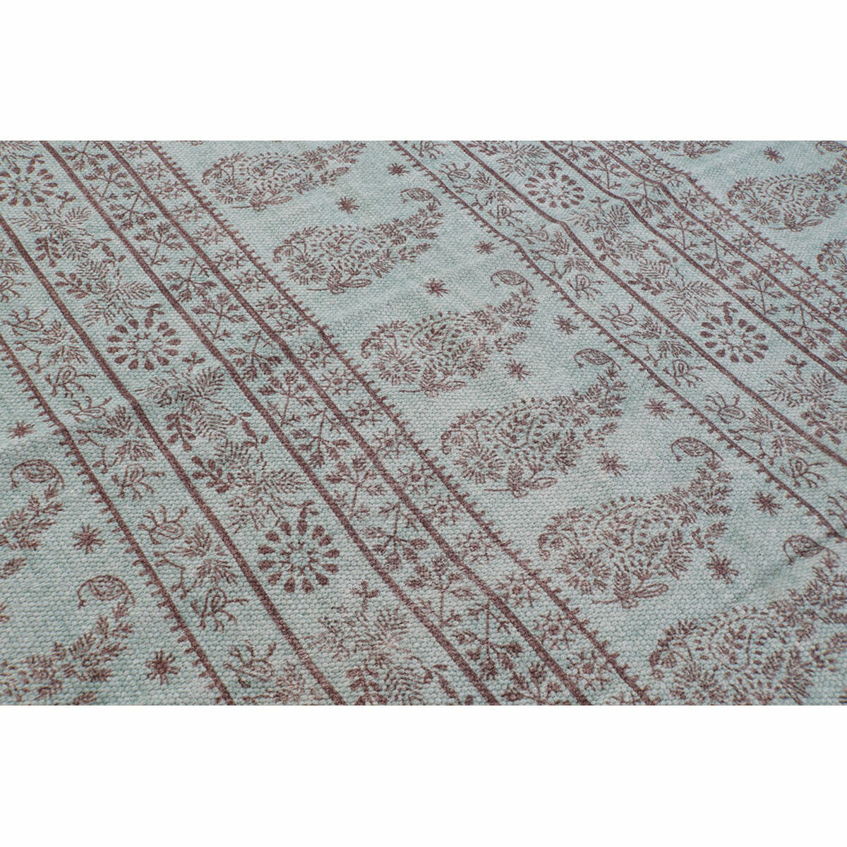 Matta DKD Home Decor 120 x 180 x 0,4 cm Blå Polyester Grön Arab (2 antal) - 5