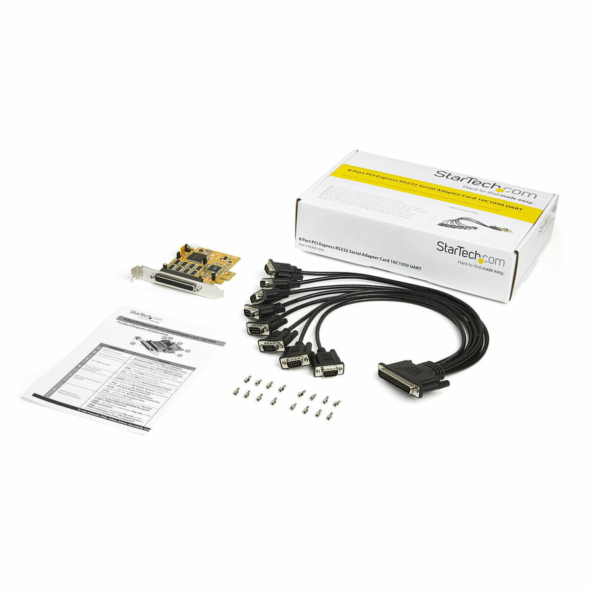 PCI Kort Startech PEX8S1050 RS-232 - 10