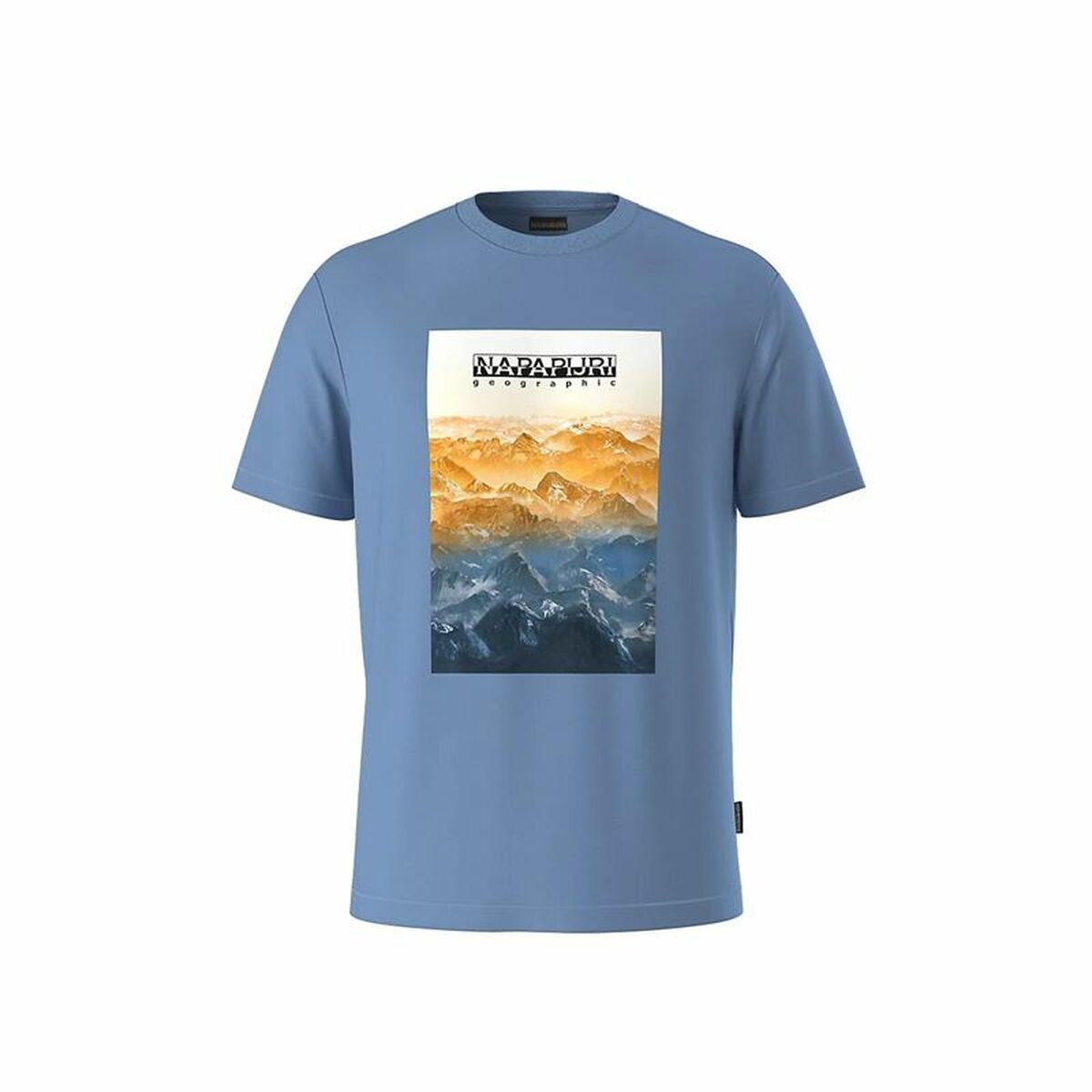 T-shirt med kortärm Herr Napapijri S-Rollin Ss Indigo