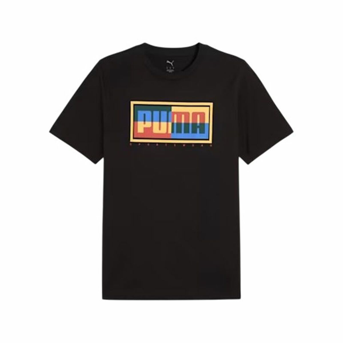 T-shirt med kortärm Herr Puma Graphics Svart