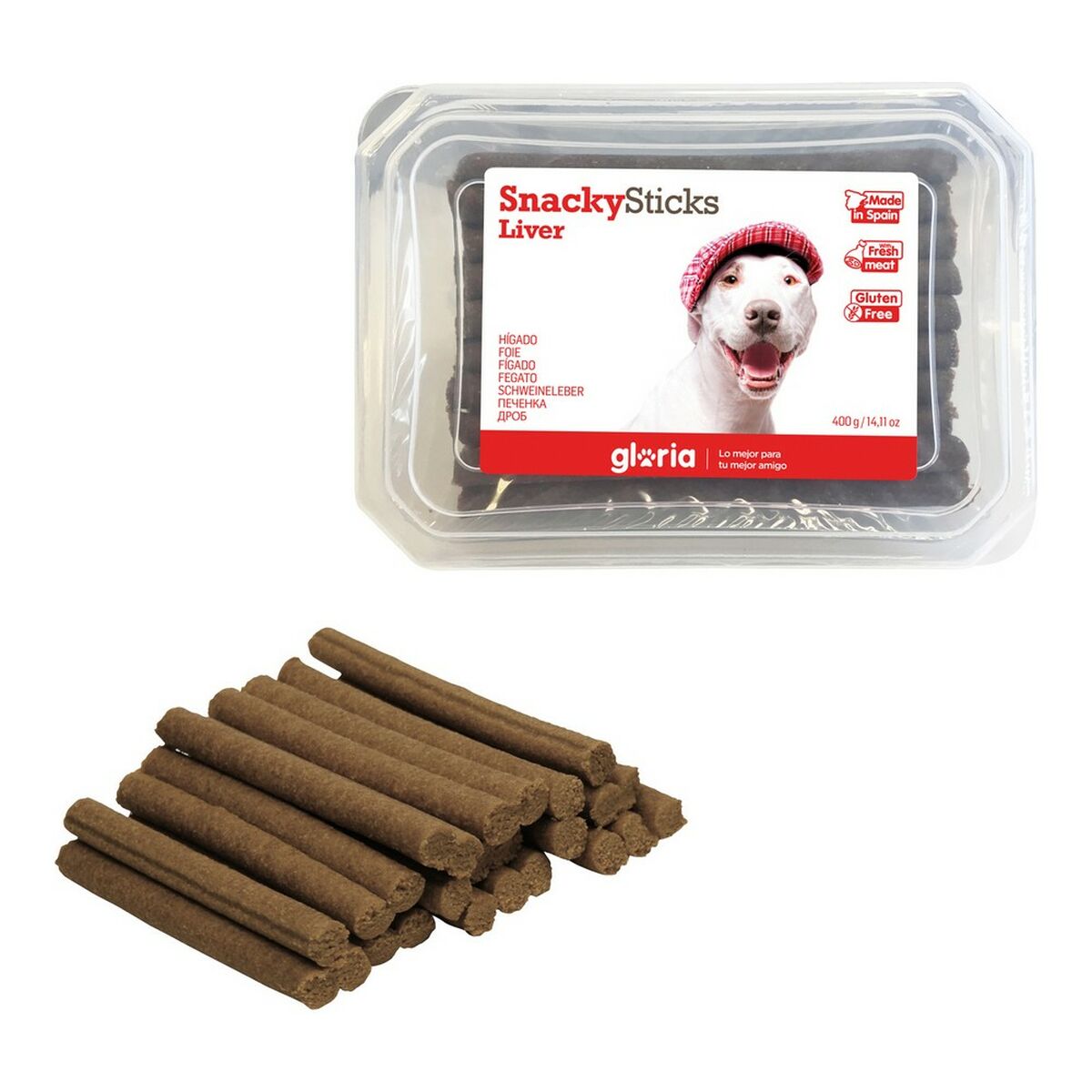 Hundgodis Gloria Snackys Sticks Kött Lever - 3