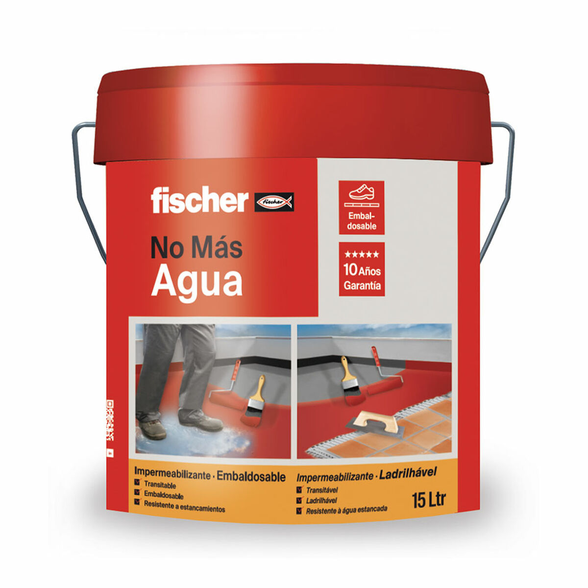 Impregnering Fischer Ms Terrakota n 15 L - 2