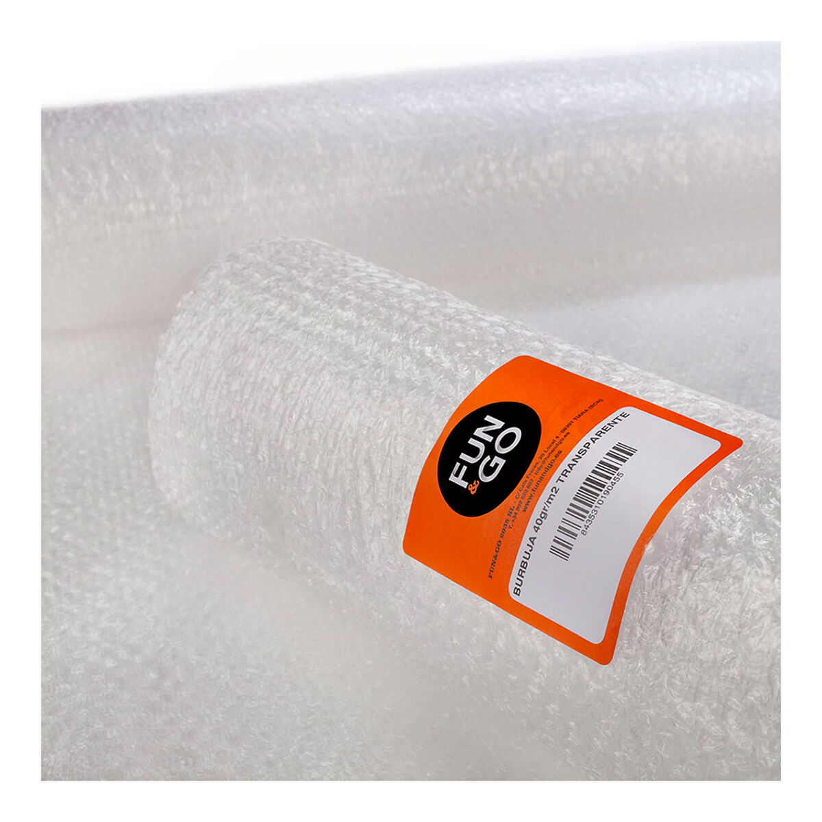 Bubbelpapper Fun&Go Rulle 0,8 x 10 m Transparent