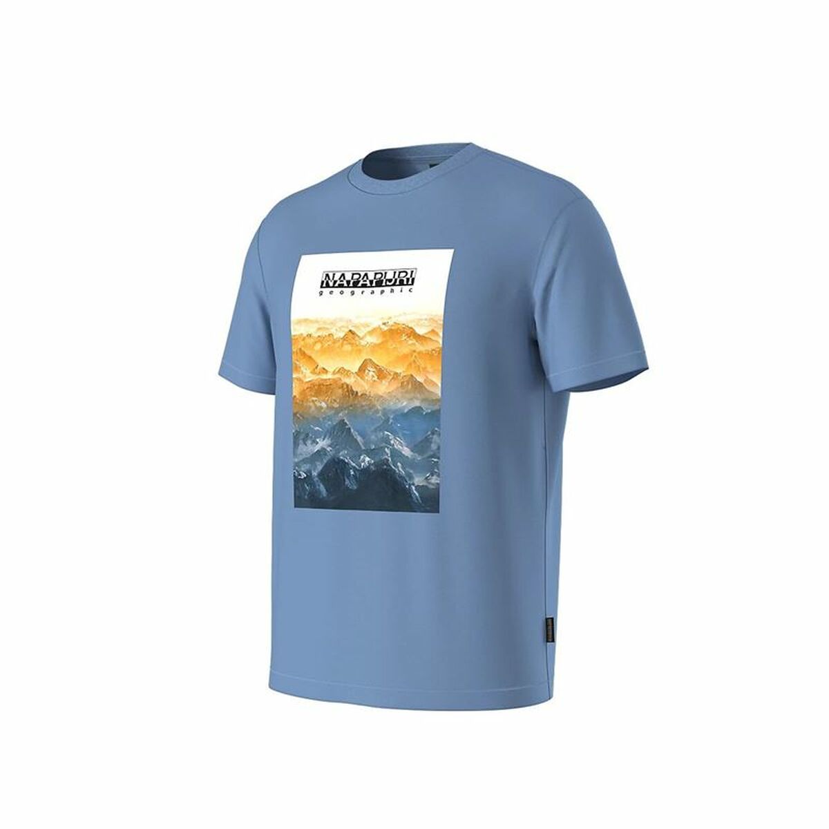 T-shirt med kortärm Herr Napapijri S-Rollin Ss Indigo - 3
