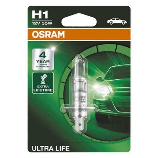 Glödlampa för bil Osram 64150ULT-01B H1 12V 55W 3200K