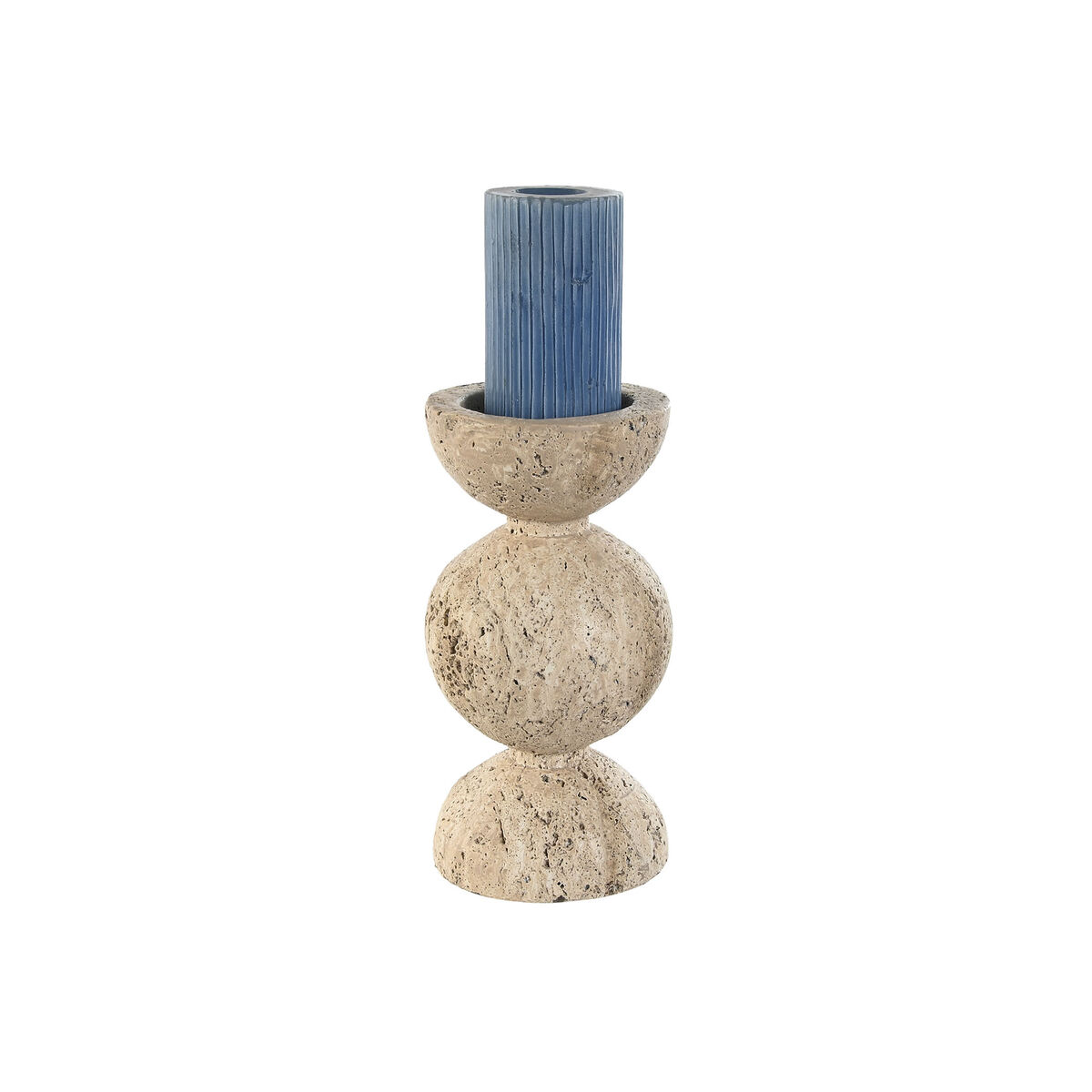 Ljusstakar Home ESPRIT Beige Magnesium 12 x 12 x 24 cm - 3