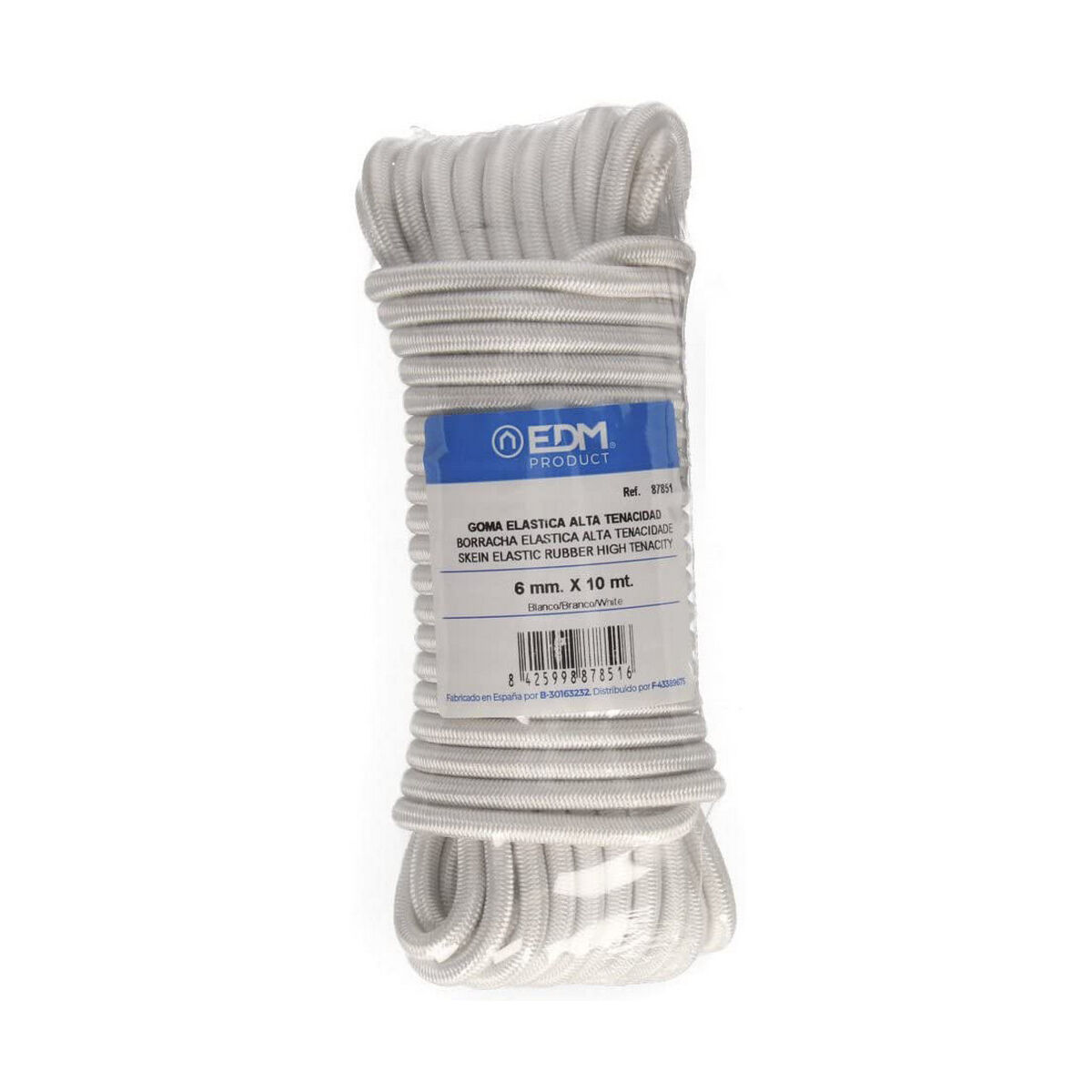 Elastisk sladd EDM 87851 Vit 10 m - 4